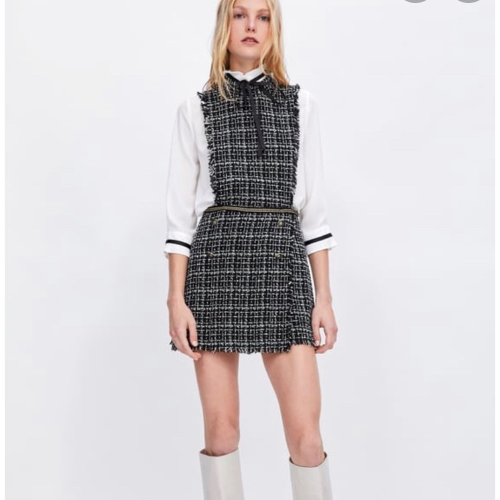 Zara bloggers tweed playsuit size medium